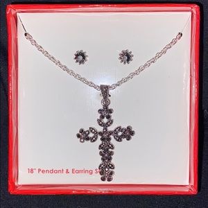 Necklace and earrings